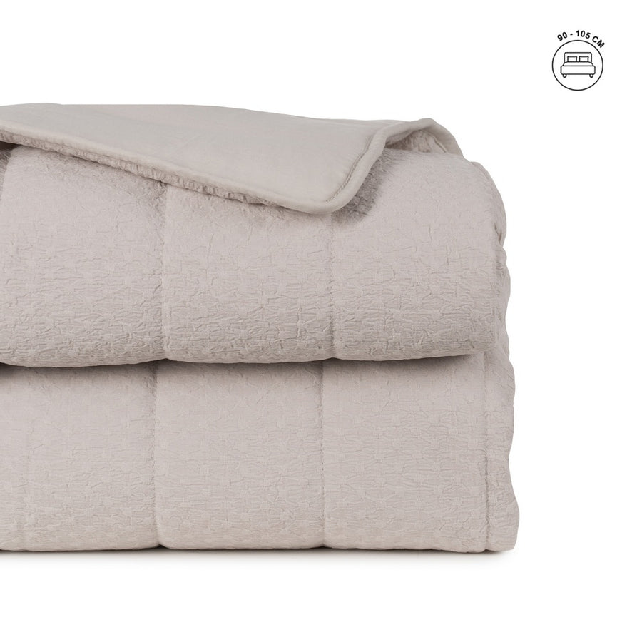 COLCHA BEIGE POLIESTER DORMITORIO 180 X 260 CM