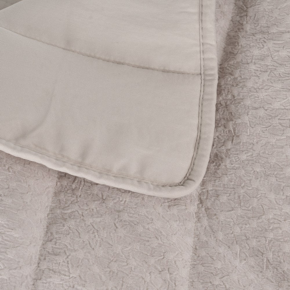 COLCHA BEIGE POLIESTER DORMITORIO 240 X 260 CM