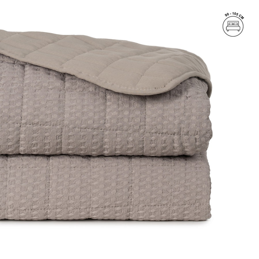 COLCHA TAUPE POLIESTER DORMITORIO 180 X 260 CM