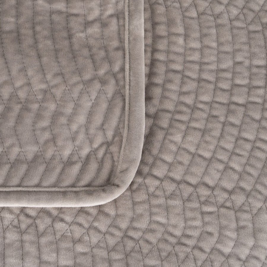 COLCHA GRIS POLIESTER TEXTIL/HOGAR 180 X 260 CM