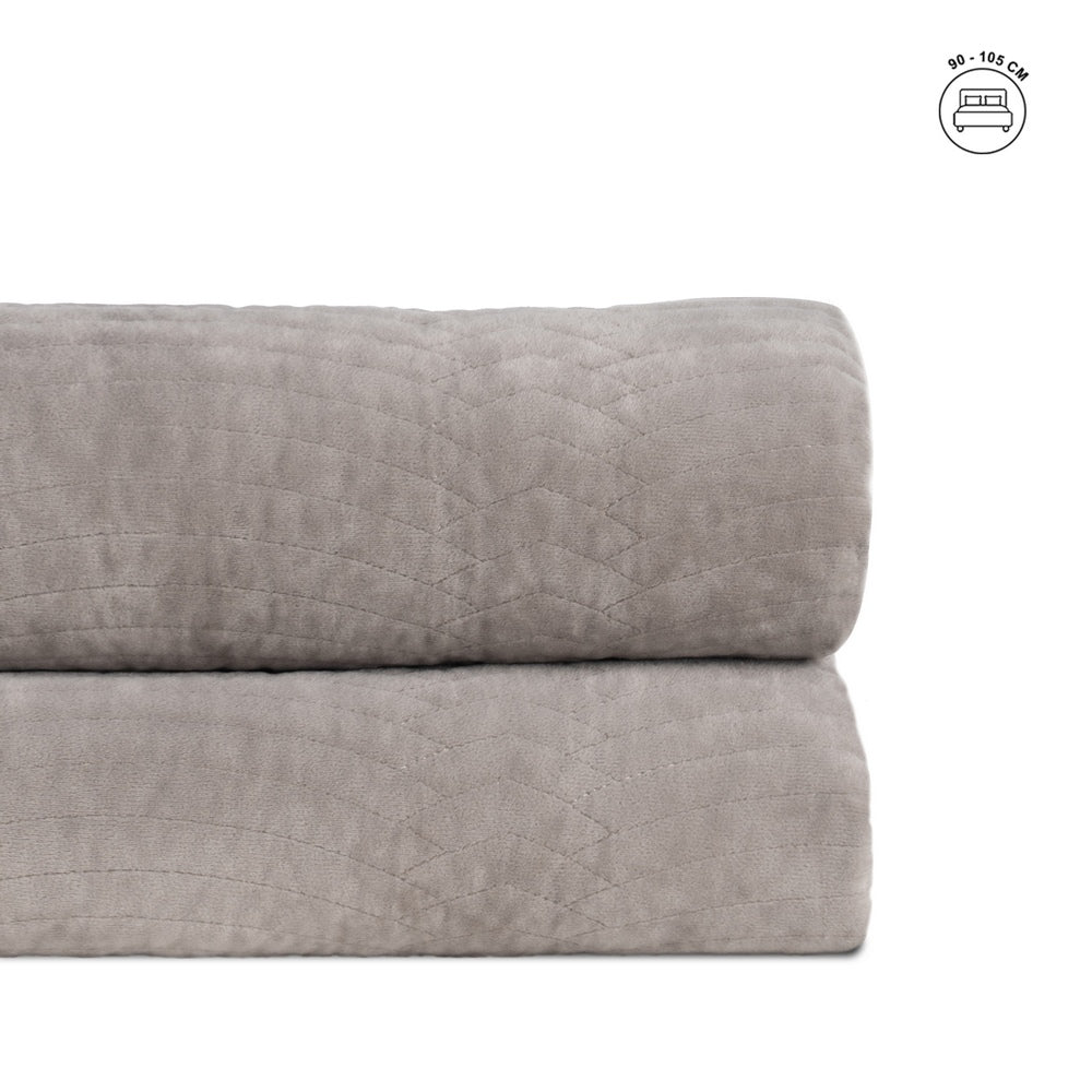 COLCHA GRIS POLIESTER TEXTIL/HOGAR 180 X 260 CM
