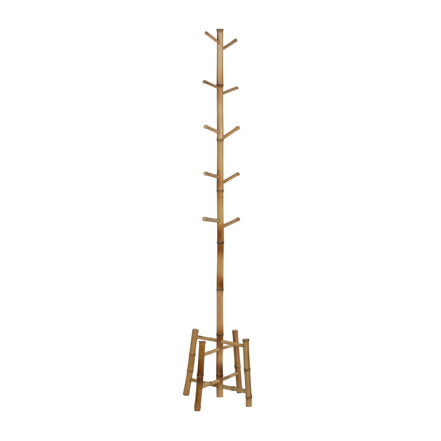 PERCHERO NATURAL BAMBÚ DECORACIÓN 36 X 36 X 162 CM