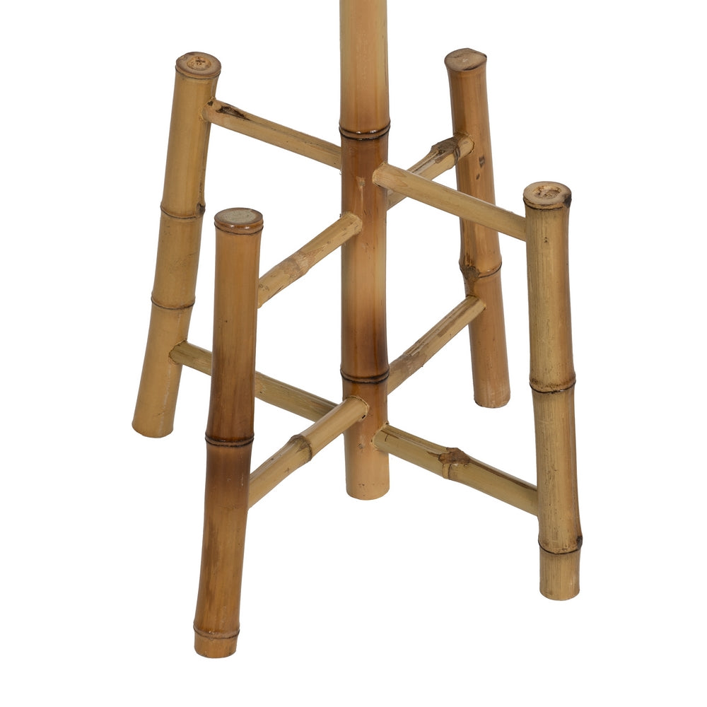 PERCHERO NATURAL BAMBÚ DECORACIÓN 36 X 36 X 162 CM