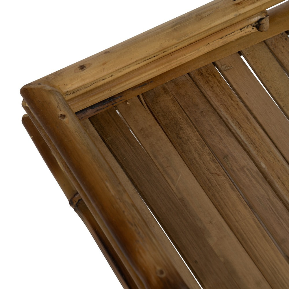 MESA AUXILIAR NATURAL BAMBÚ SALÓN 56 X 56 X 50 CM