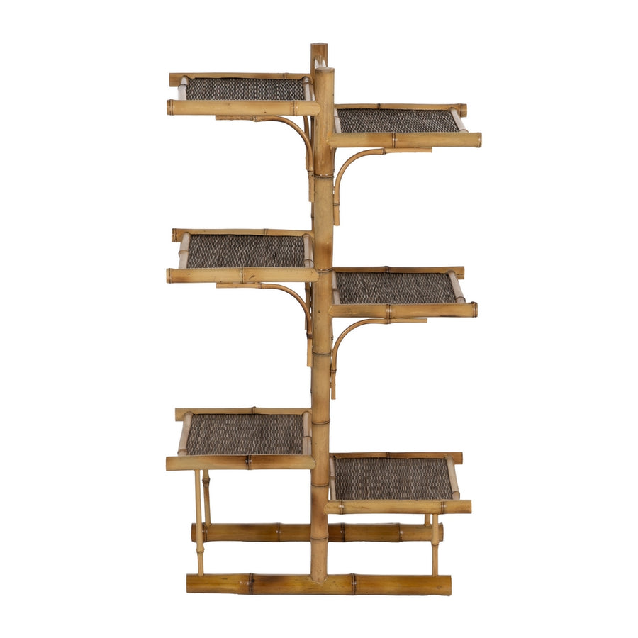 ESTANTERÍA NATURAL BAMBÚ DECORACIÓN 57 X 32 X 100 CM