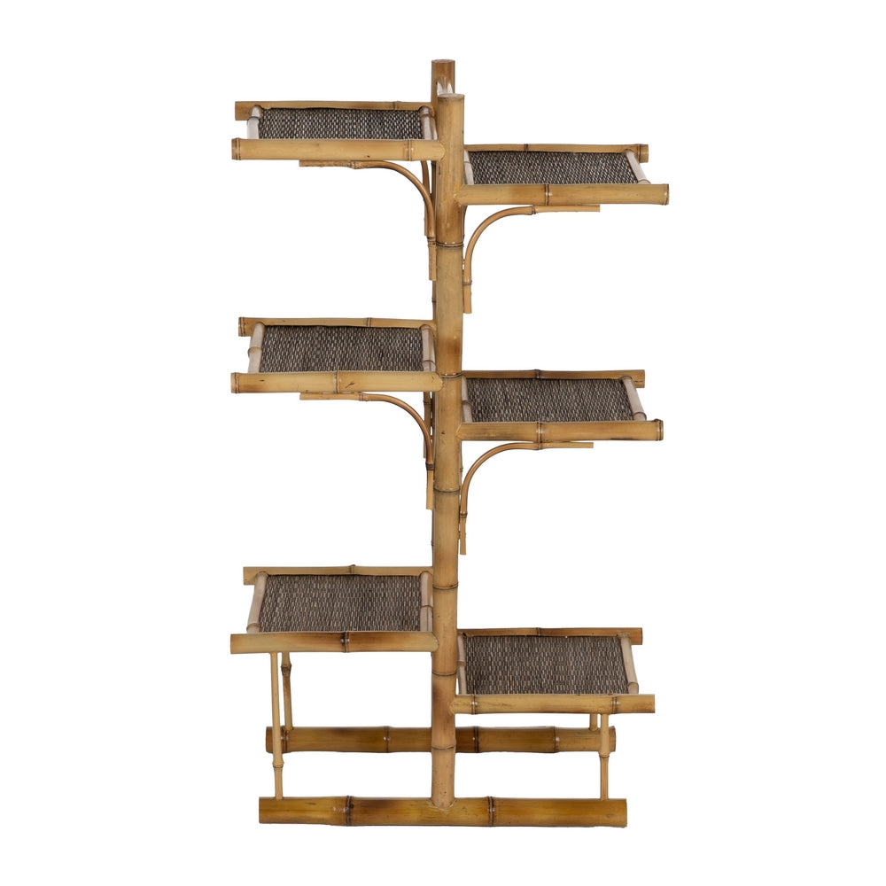 NATURAL BAMBOO DECORATIVE SHELF 57 X 32 X 100 CM