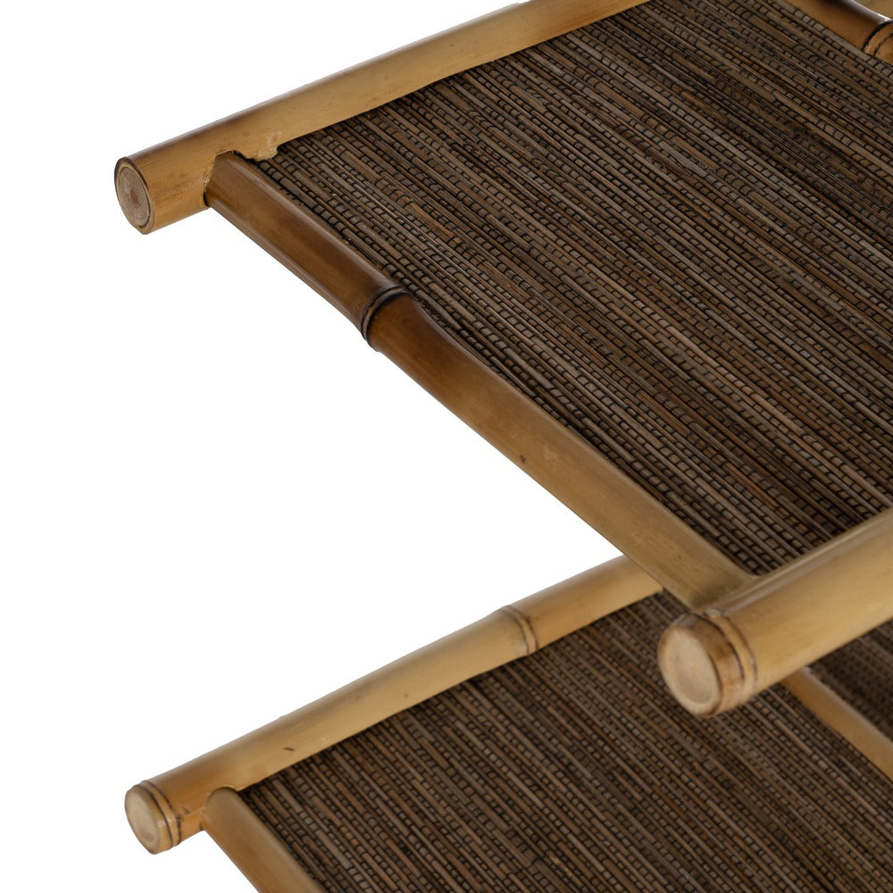 NATURAL BAMBOO DECORATIVE SHELF 57 X 32 X 100 CM