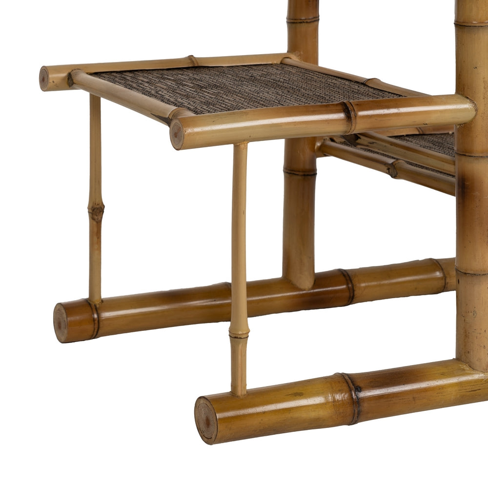 NATURAL BAMBOO DECORATIVE SHELF 57 X 32 X 100 CM