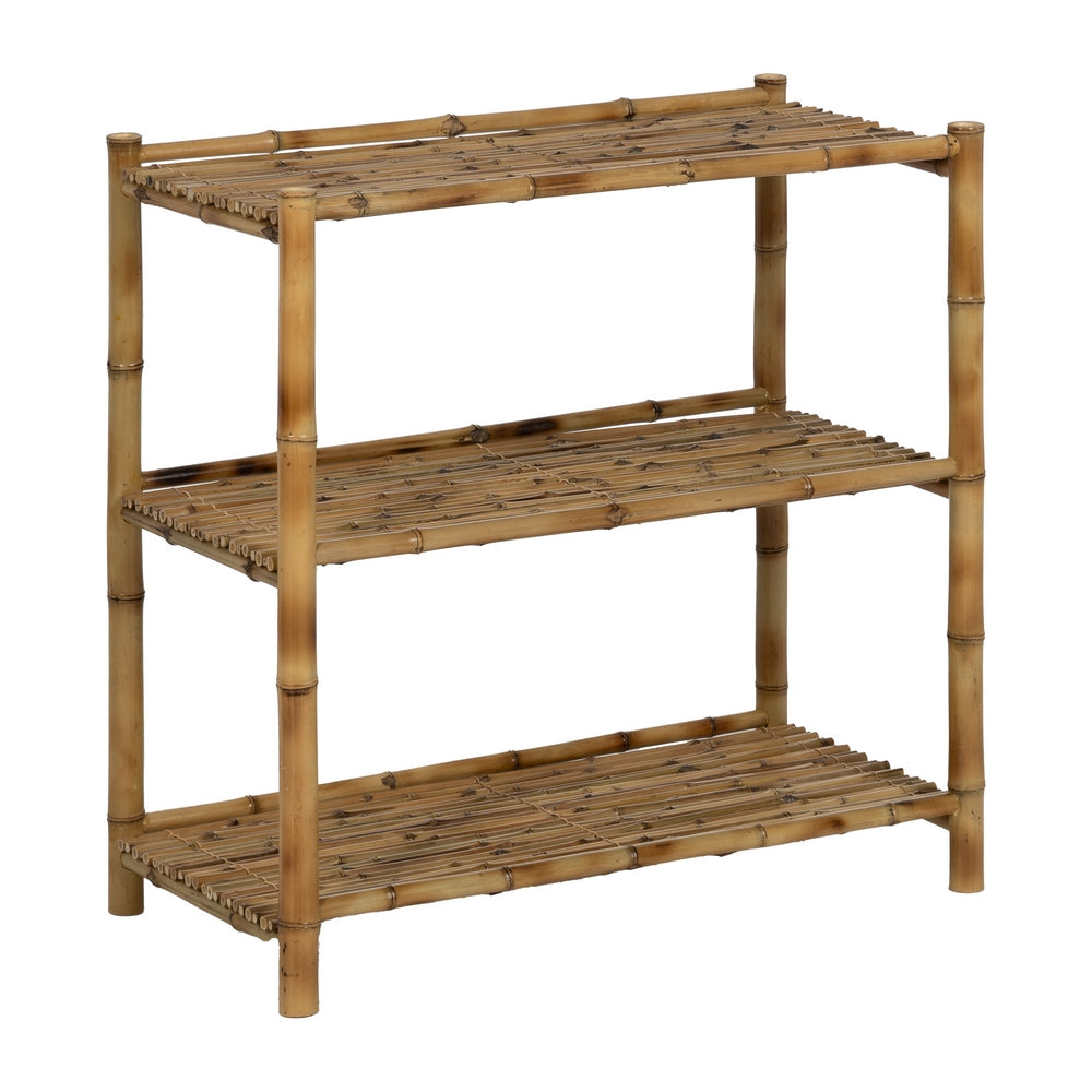 NATURAL BAMBOO DECORATIVE SHELF 80 X 40 X 80 CM