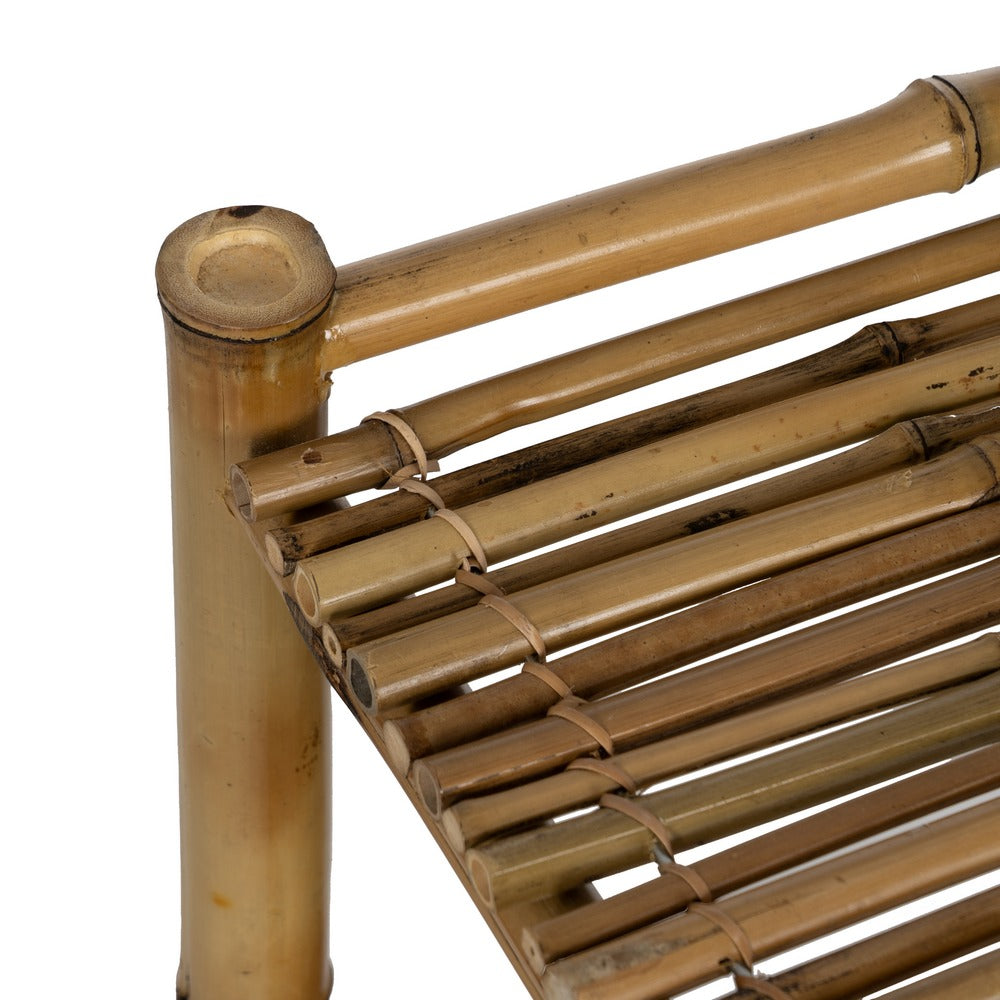 NATURAL BAMBOO DECORATIVE SHELF 80 X 40 X 80 CM