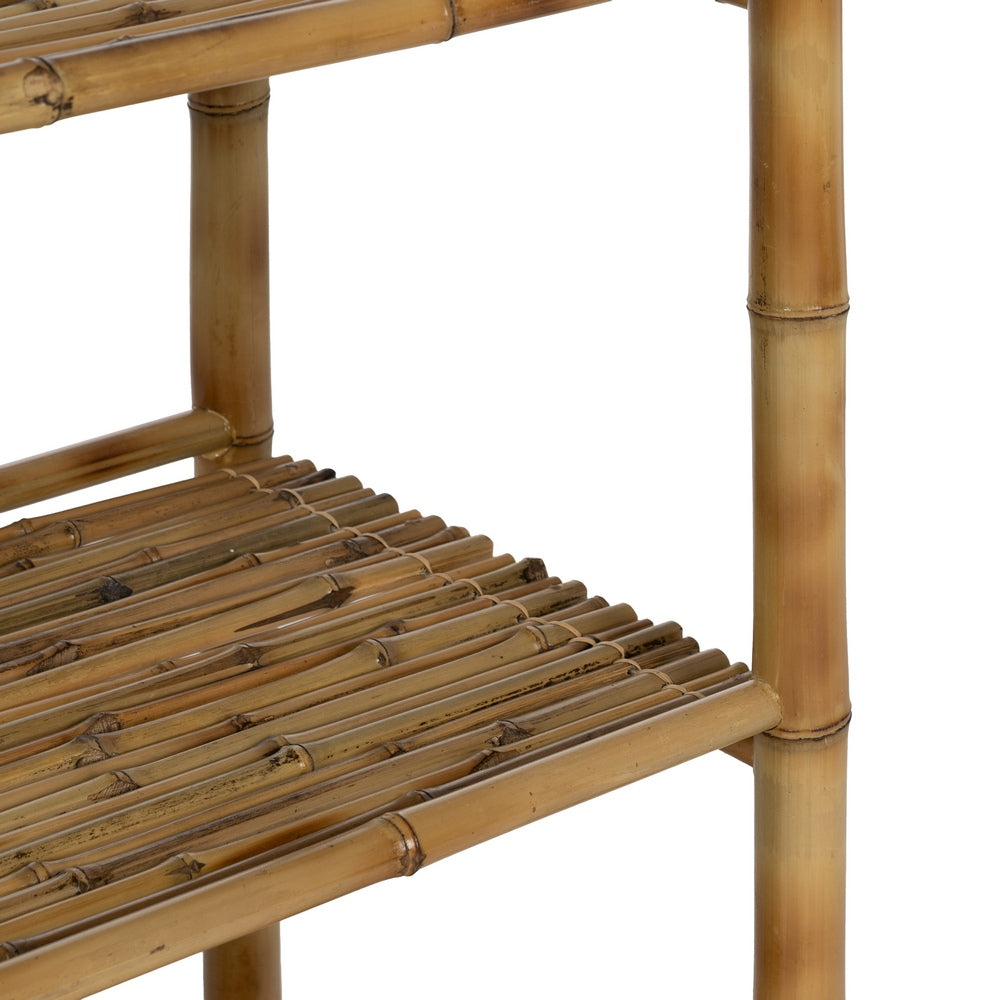 NATURAL BAMBOO DECORATIVE SHELF 80 X 40 X 80 CM