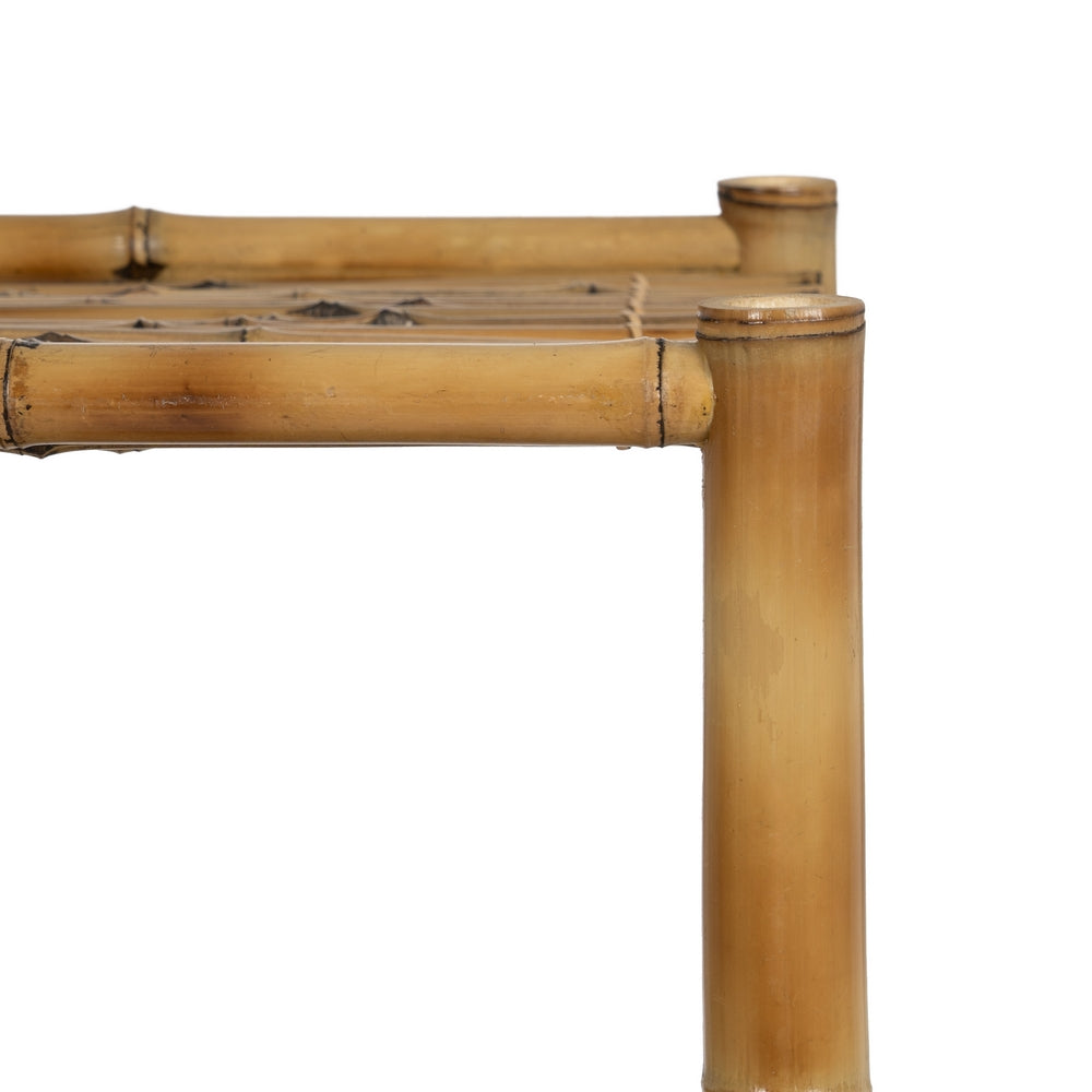 NATURAL BAMBOO DECORATIVE SHELF 80 X 40 X 80 CM