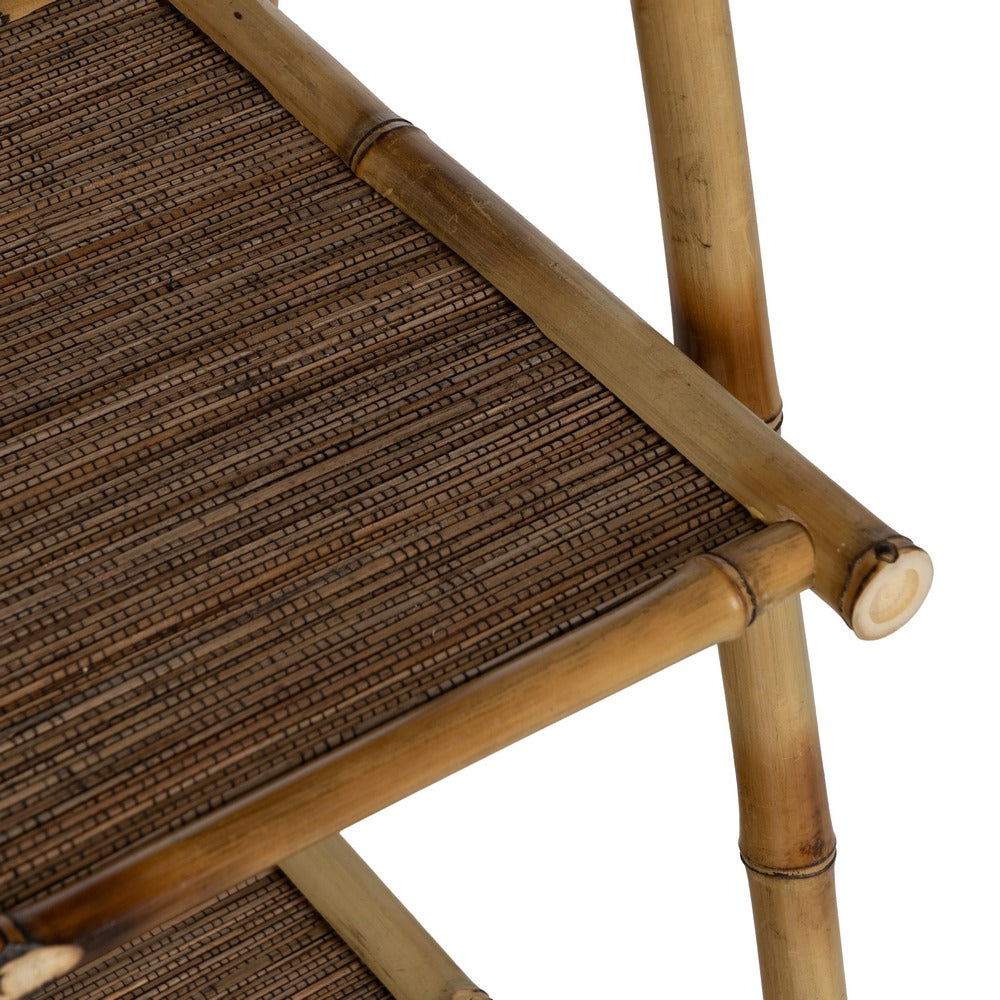 NATURAL BAMBOO SHELF DECORATION 48 X 45 X 100 CM