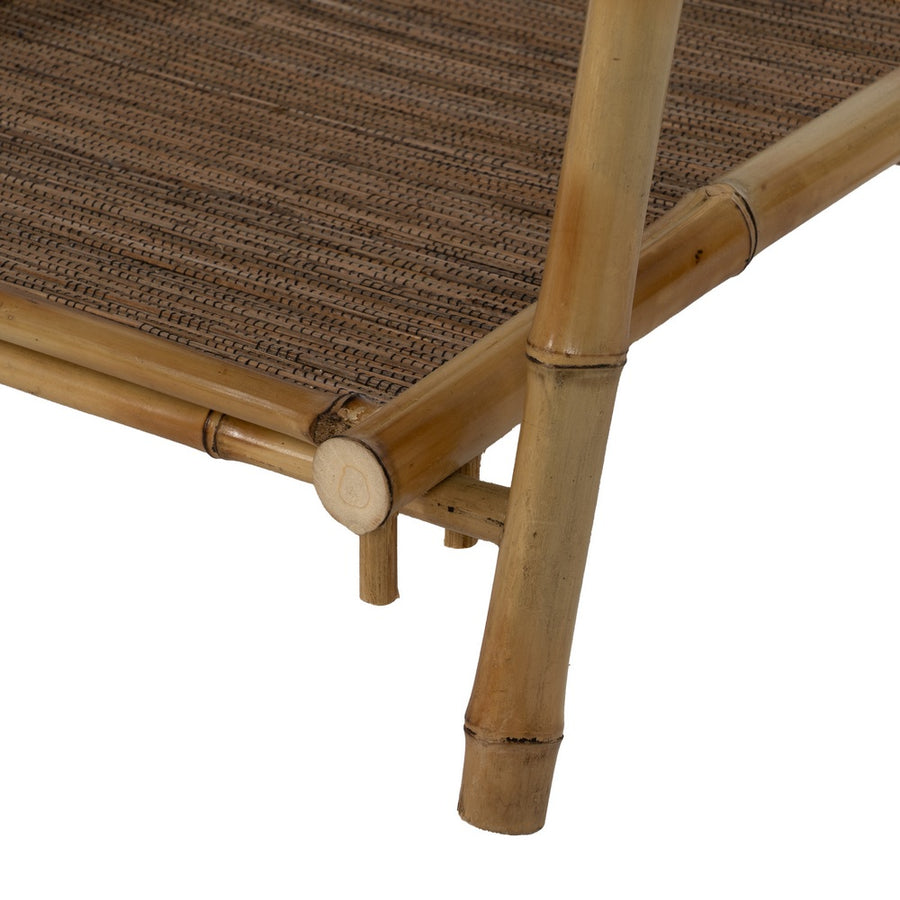 NATURAL BAMBOO SHELF DECORATION 48 X 45 X 100 CM
