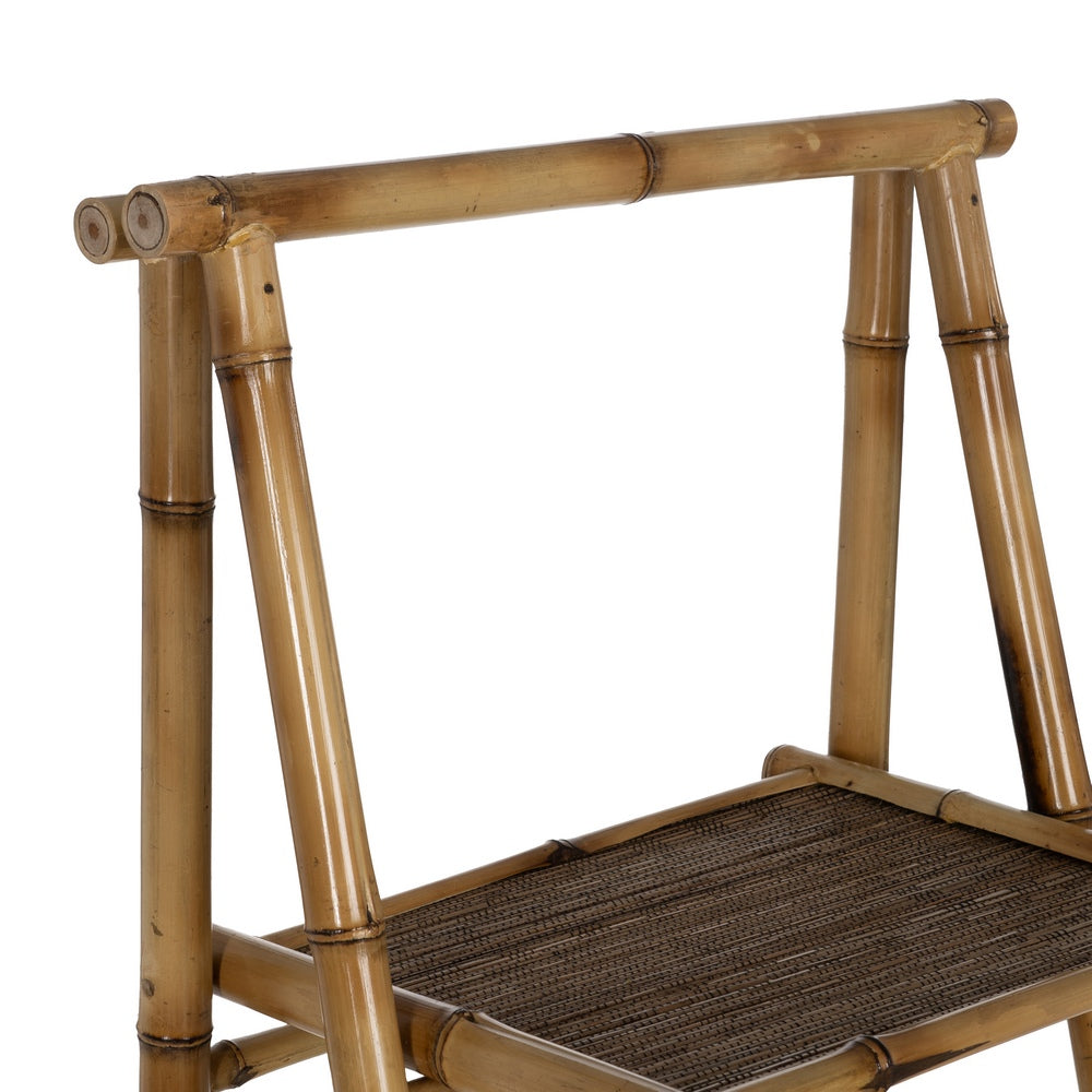NATURAL BAMBOO DECORATIVE SHELF 48 X 50 X 152 CM