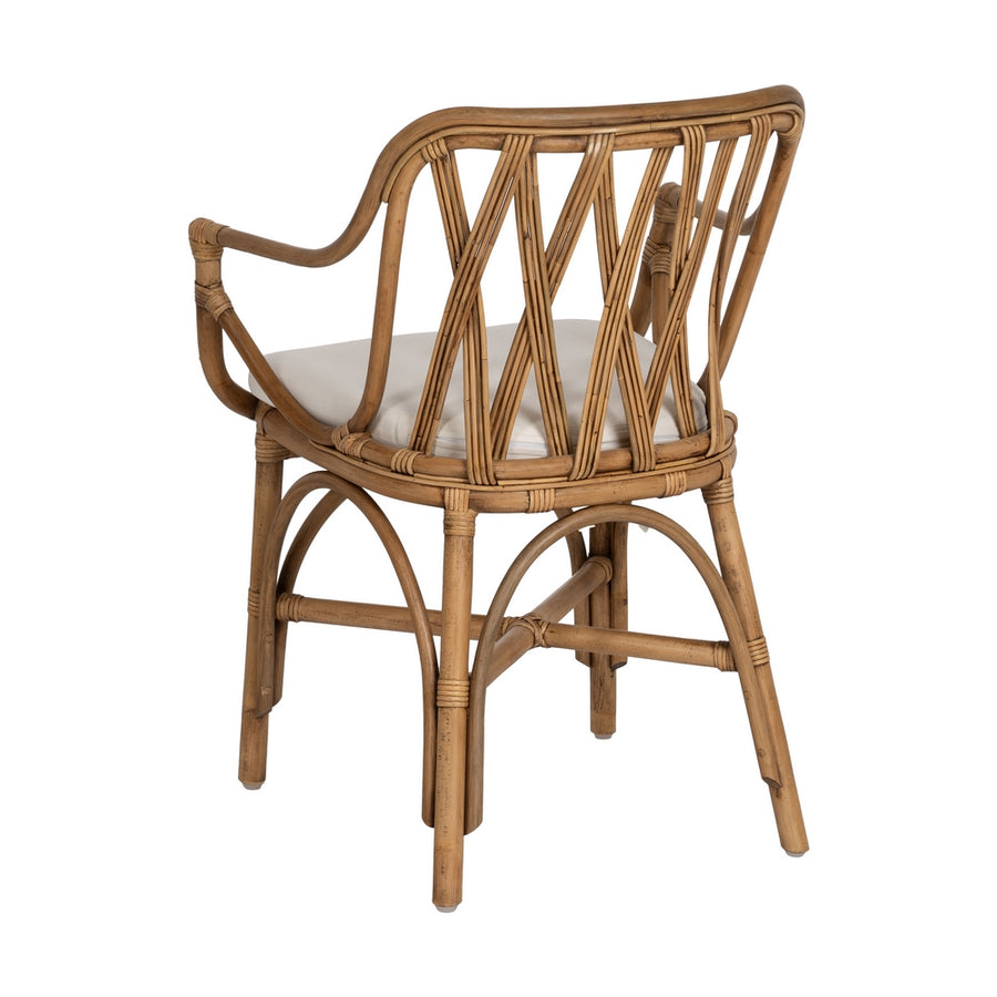 NATURAL RATTAN DECORATIVE ARMCHAIR 62 X 55 X 83 CM