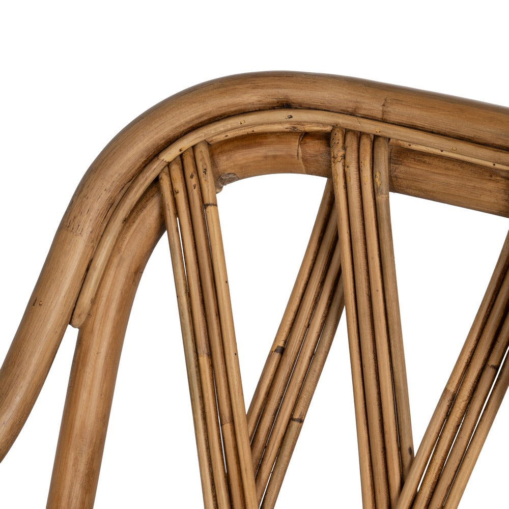 NATURAL RATTAN DECORATIVE ARMCHAIR 62 X 55 X 83 CM
