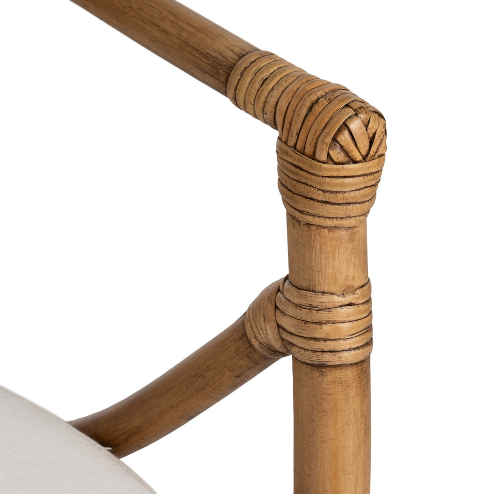 NATURAL RATTAN DECORATIVE ARMCHAIR 62 X 55 X 83 CM
