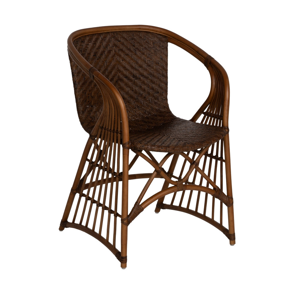 SILLÓN NATURAL RATÁN DECORACIÓN 57 X 59 X 84 CM