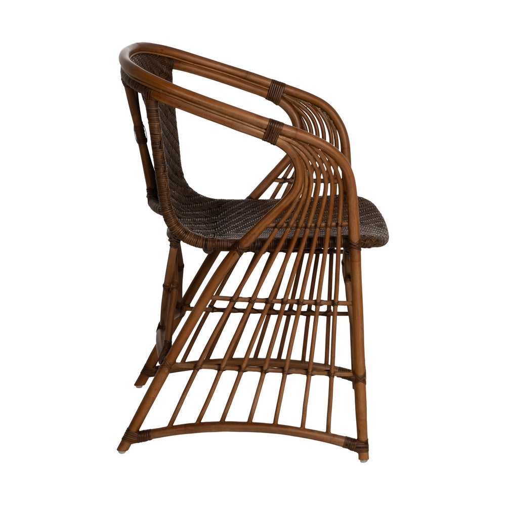 SILLÓN NATURAL RATÁN DECORACIÓN 57 X 59 X 84 CM
