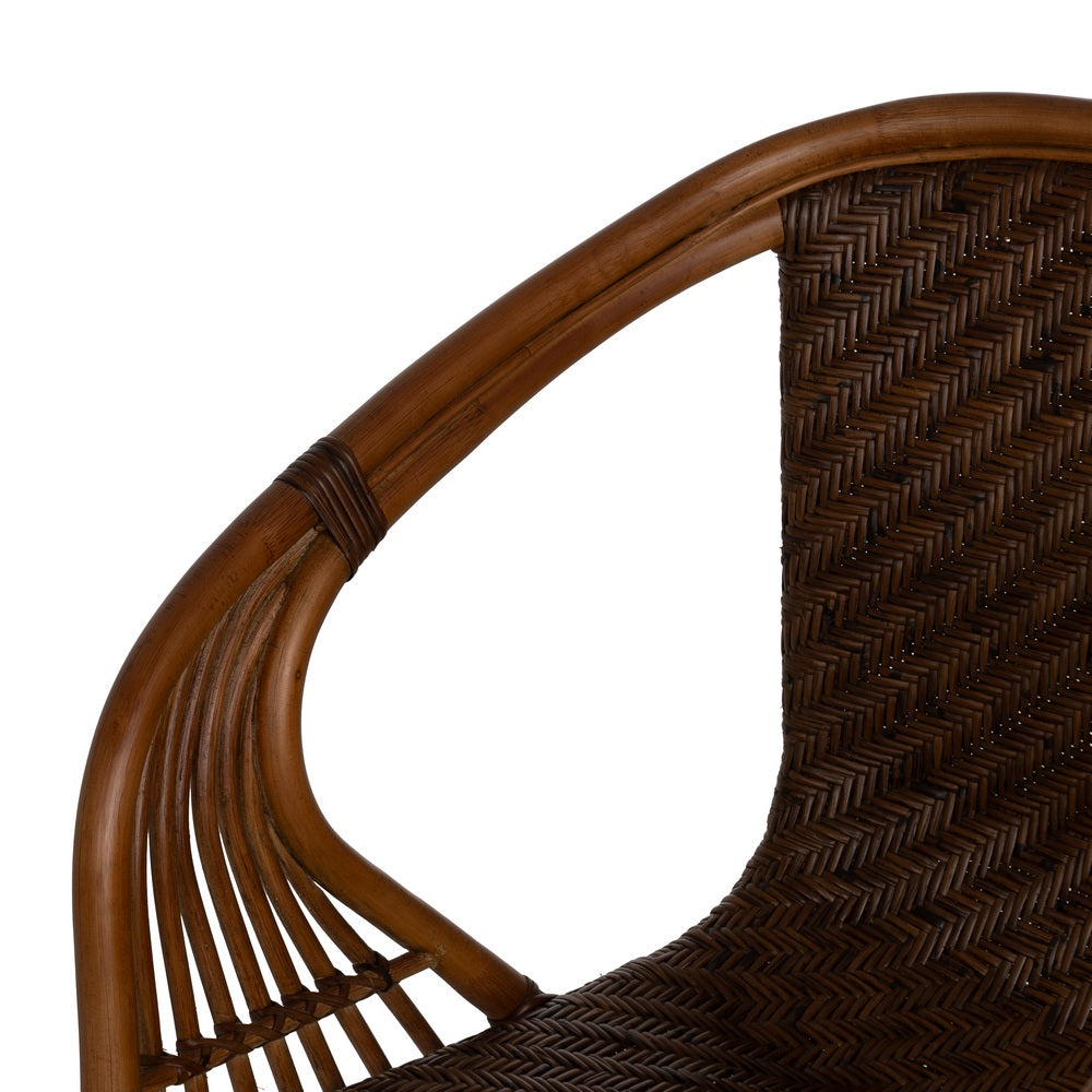 SILLÓN NATURAL RATÁN DECORACIÓN 57 X 59 X 84 CM