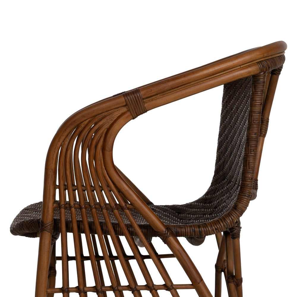 SILLÓN NATURAL RATÁN DECORACIÓN 57 X 59 X 84 CM