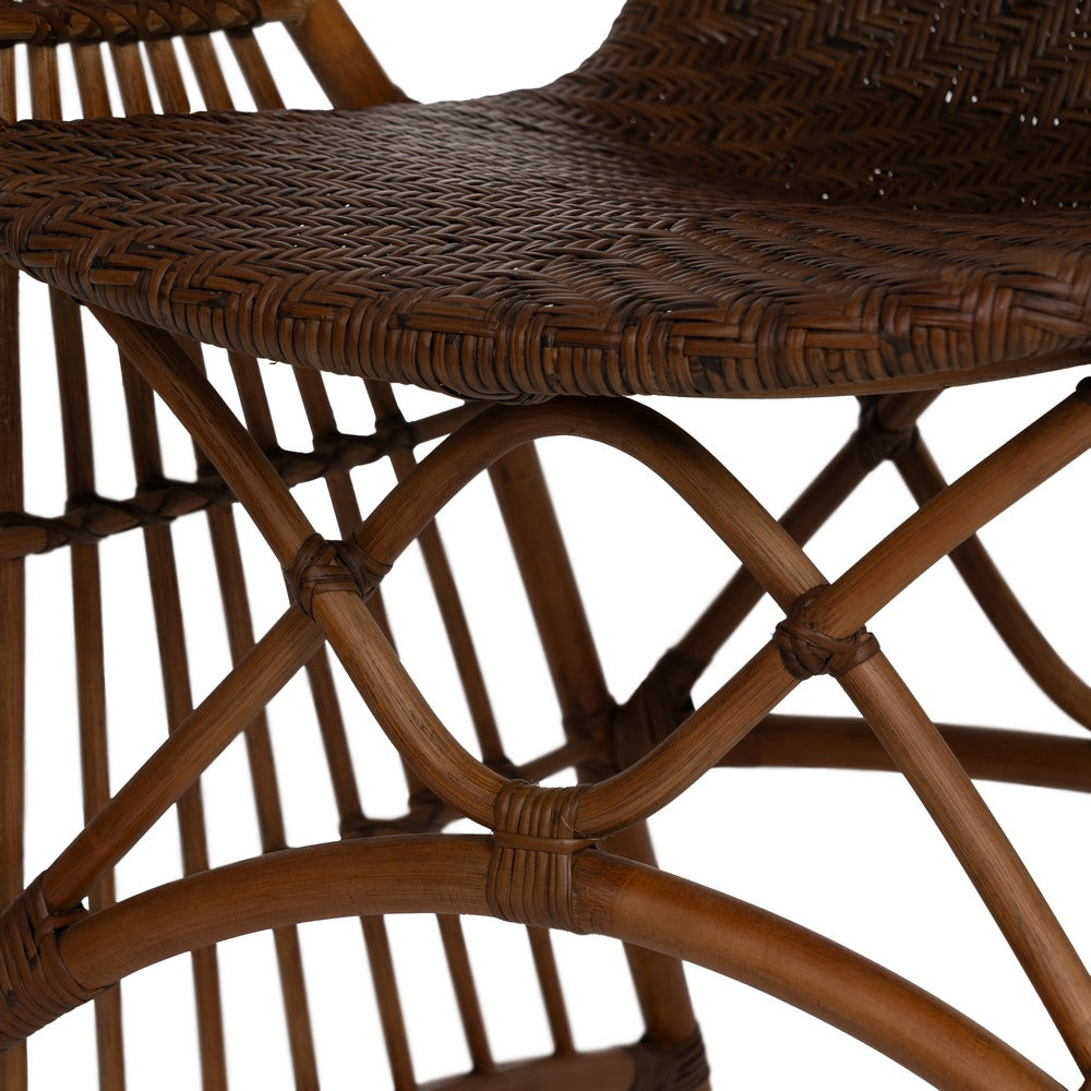 SILLÓN NATURAL RATÁN DECORACIÓN 57 X 59 X 84 CM