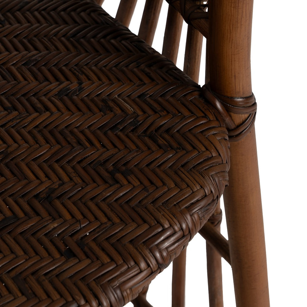 SILLÓN NATURAL RATÁN DECORACIÓN 57 X 59 X 84 CM