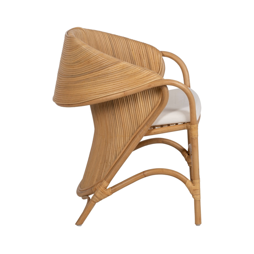 SILLÓN NATURAL RATÁN DECORACIÓN 65 X 63 X 78 CM