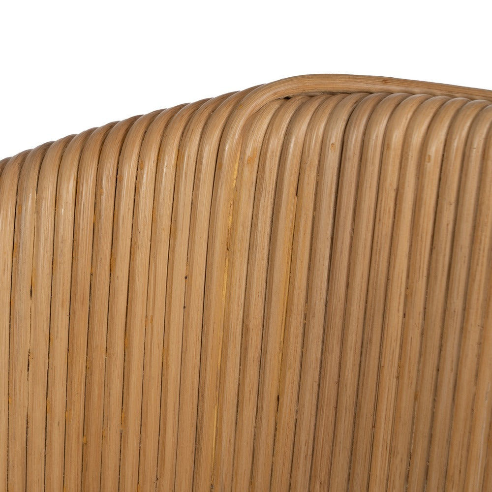 SILLÓN NATURAL RATÁN DECORACIÓN 65 X 63 X 78 CM