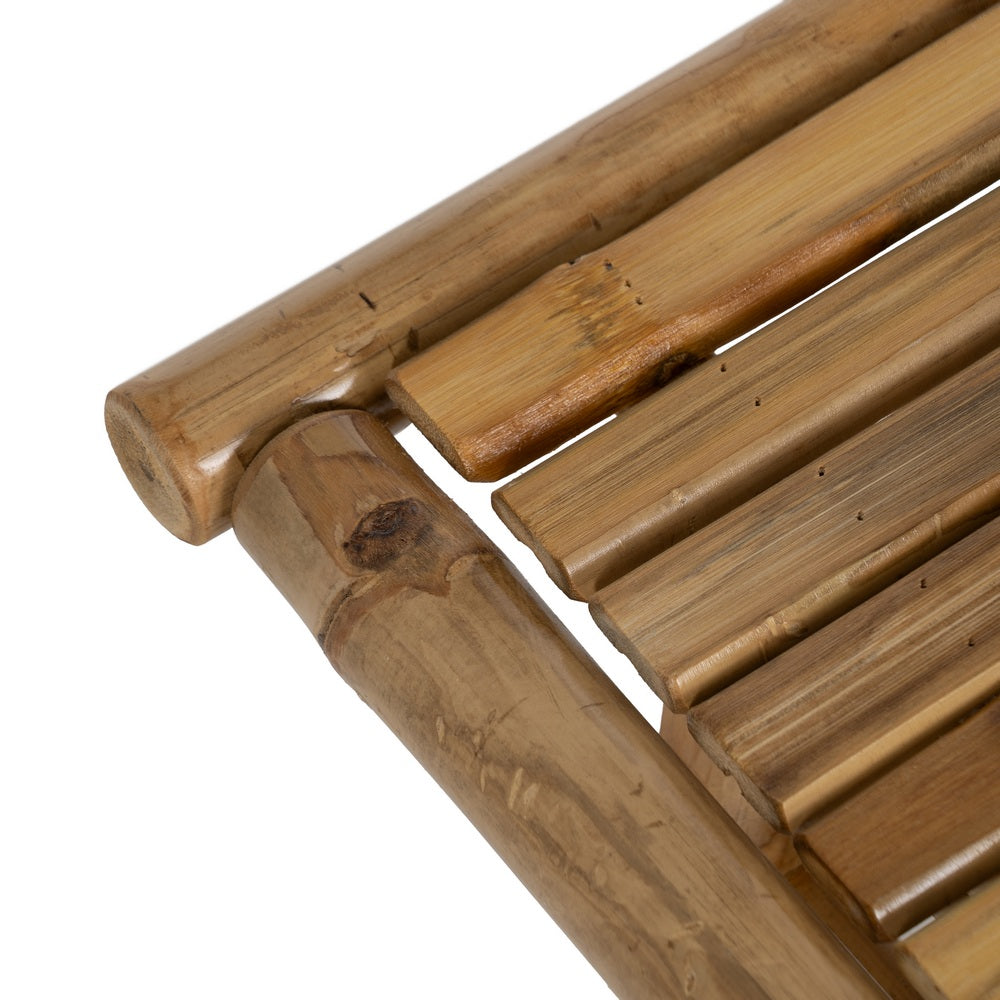 NATURAL BAMBOO COFFEE TABLE 65 X 65 X 46 CM