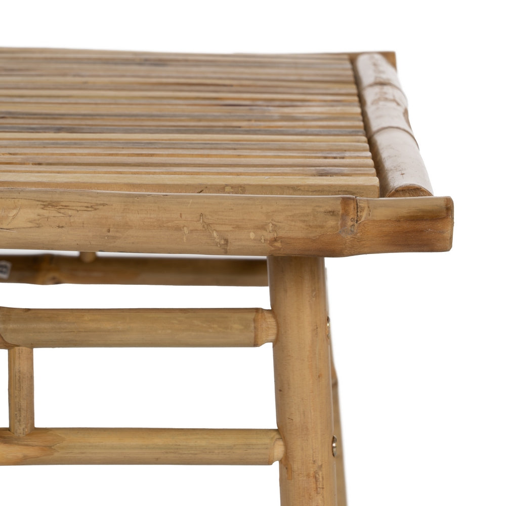 NATURAL BAMBOO COFFEE TABLE 65 X 65 X 46 CM