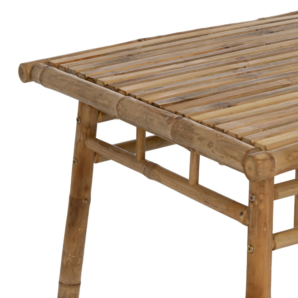 NATURAL BAMBOO COFFEE TABLE 65 X 65 X 46 CM