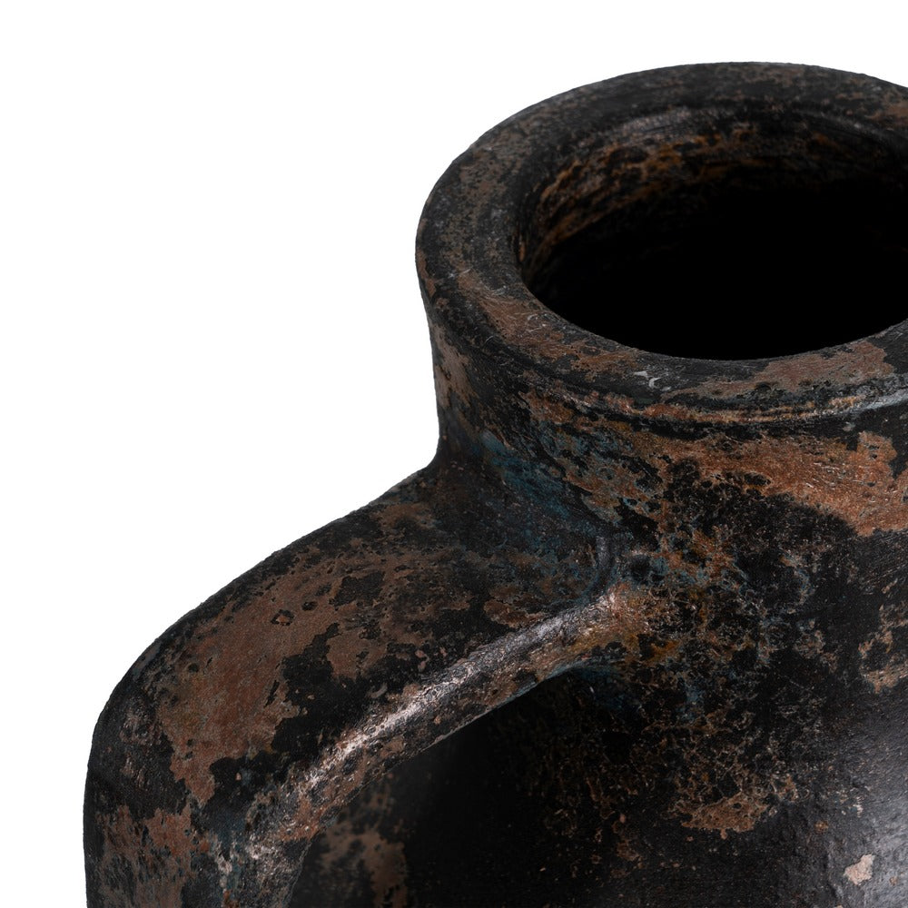 TERRACOTTA BROWN VASE DECORATION 26 X 28 X 50 CM