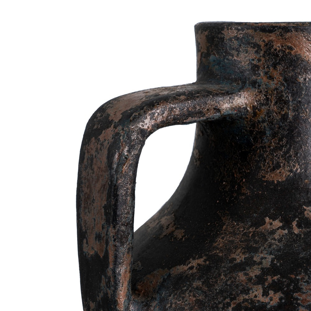TERRACOTTA BROWN VASE DECORATION 26 X 28 X 50 CM