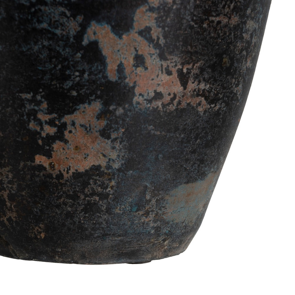 TERRACOTTA BROWN VASE DECORATION 26 X 28 X 50 CM