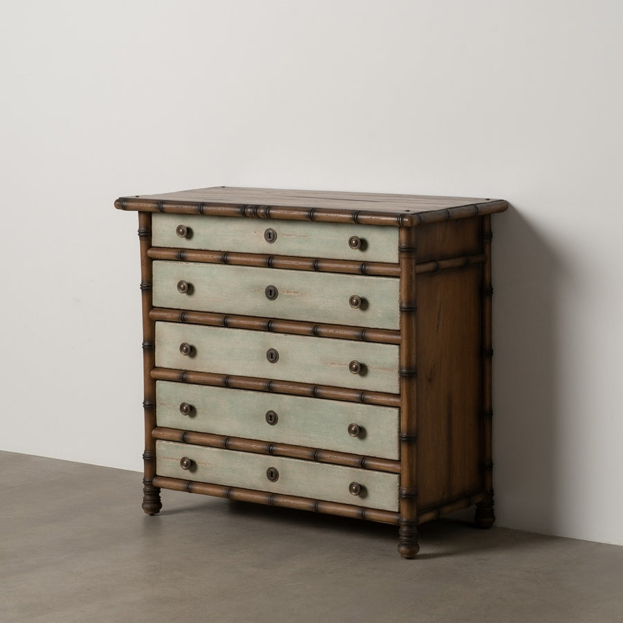 MINDI WOOD CHEST OF DRAWERS BEDROOM 95 X 45 X 85 CM