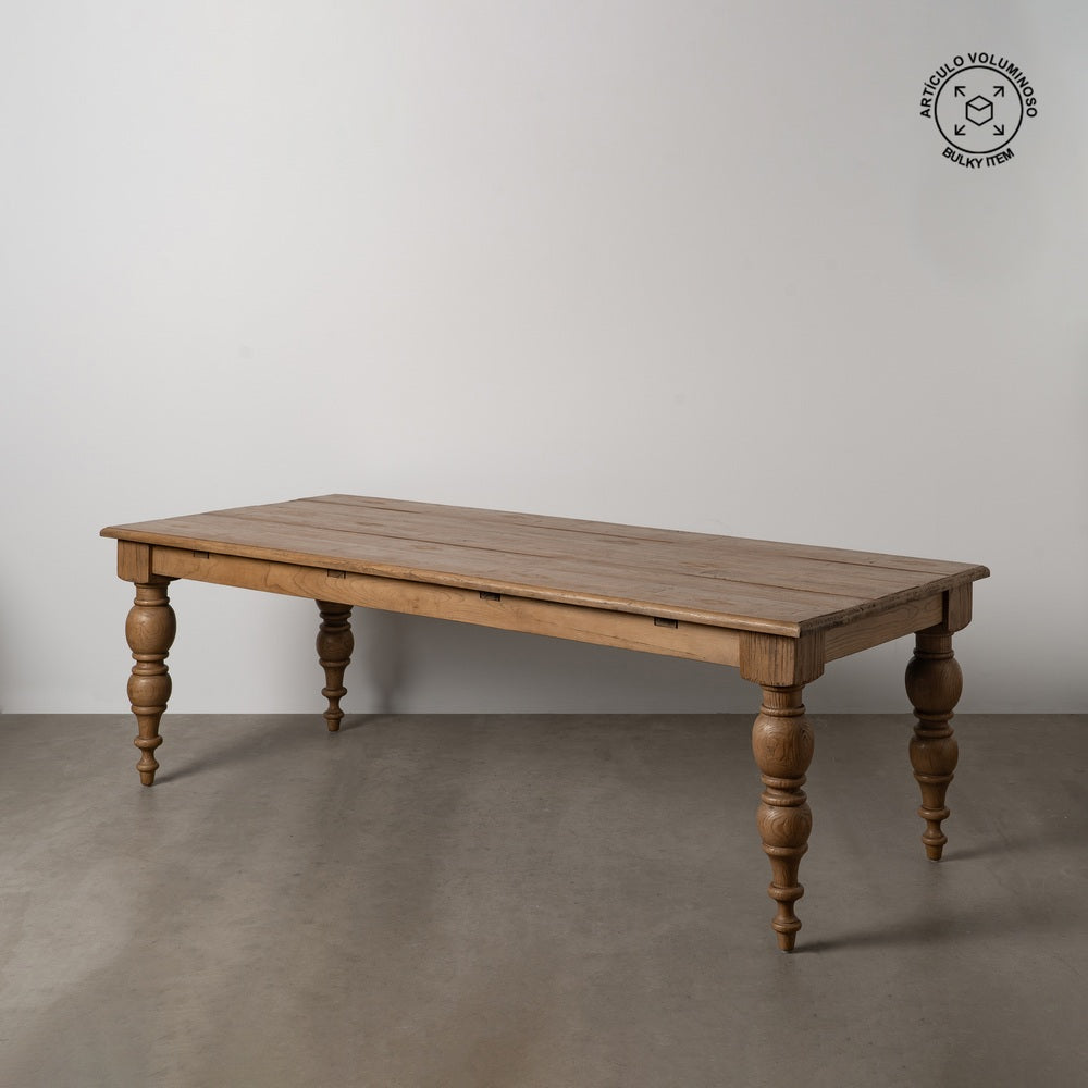 MESA COMEDOR MADERA DE ROBLE SAL�N 240 X 98 X 77 CM