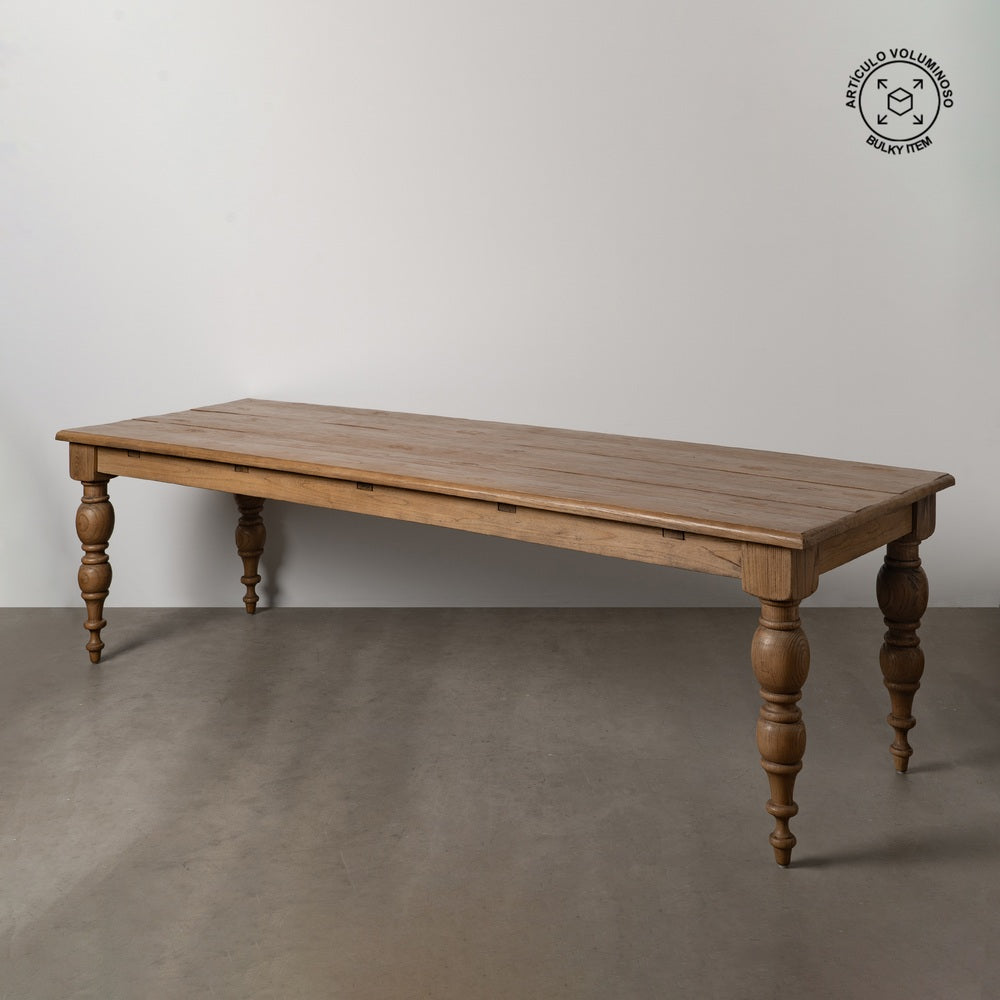 MESA COMEDOR MADERA DE ROBLE SALÓN 300 X 98 X 77 CM