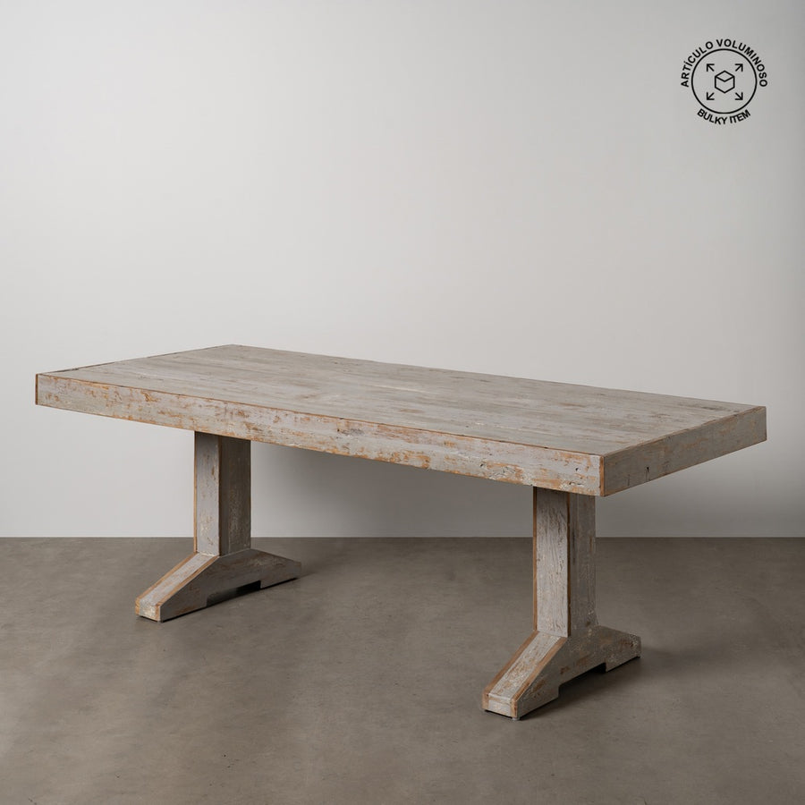 MESA COMEDOR MADERA SALÓN 220 X 90 X 76 CM