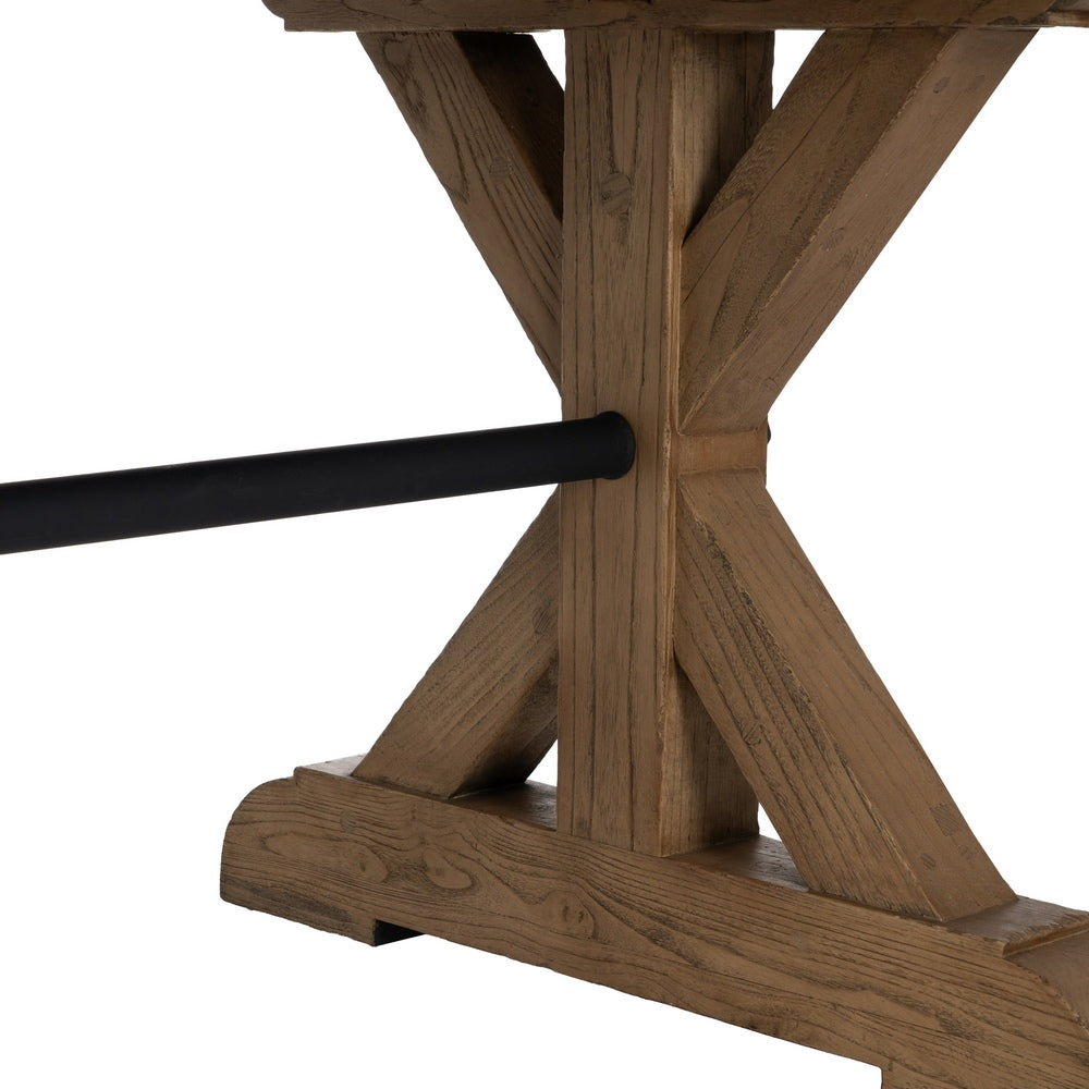 MESA COMEDOR MADERA DE ROBLE SALÓN 240 X 98 X 76 CM