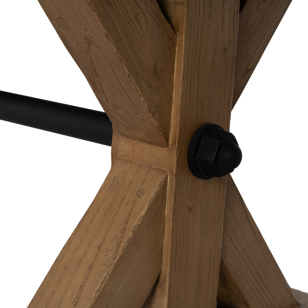 MESA COMEDOR MADERA DE ROBLE SALÓN 240 X 98 X 76 CM