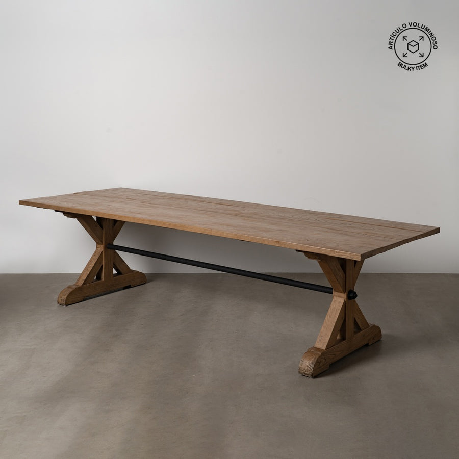 MESA COMEDOR MADERA DE ROBLE SALÓN 300 X 98 X 76 CM