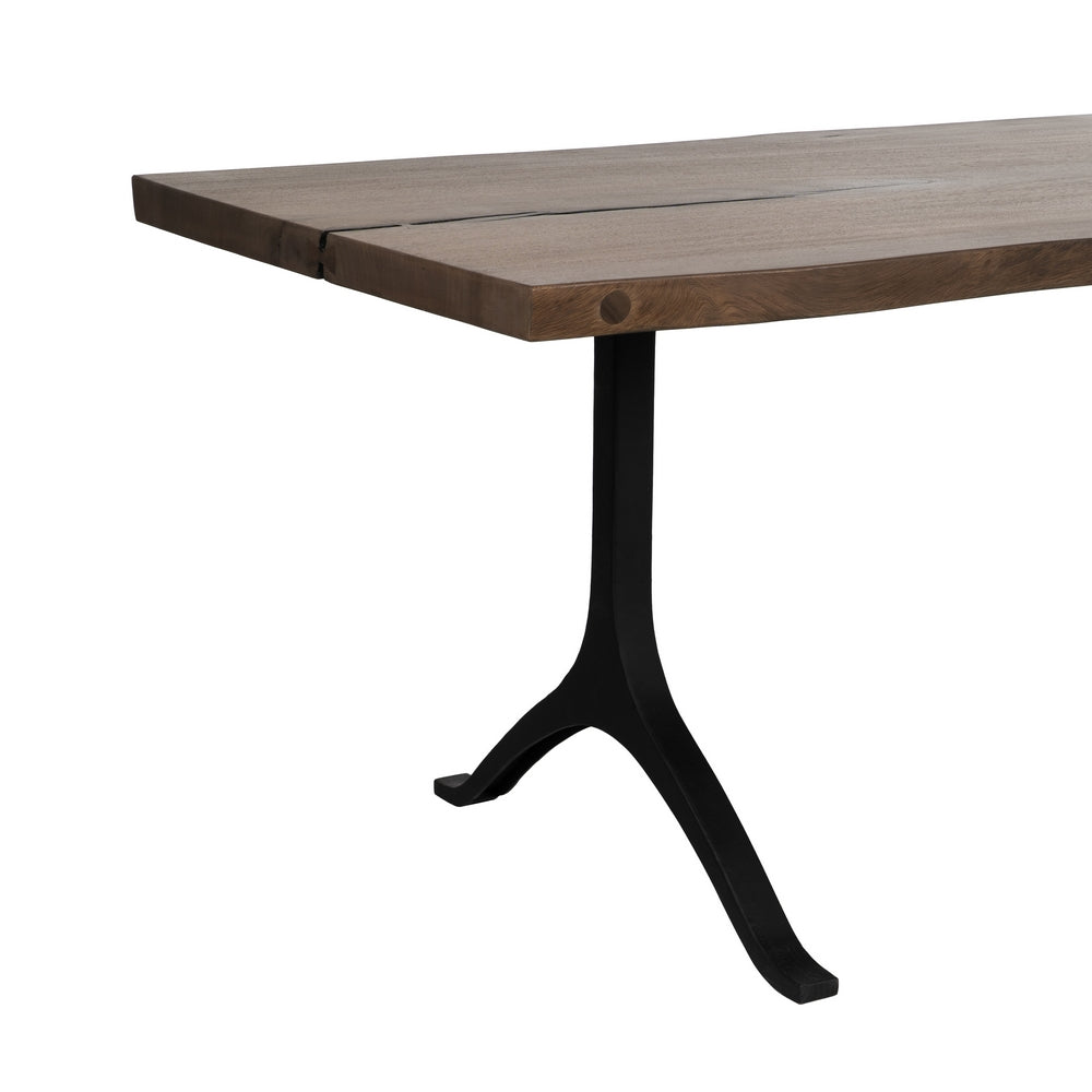 WOOD-METAL DINING TABLE FOR LIVING ROOM 240 X 90 X 77 CM