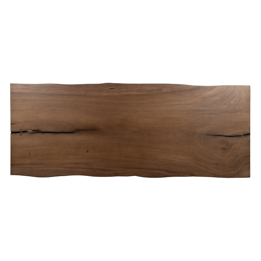 WOOD-METAL DINING TABLE FOR LIVING ROOM 240 X 90 X 77 CM