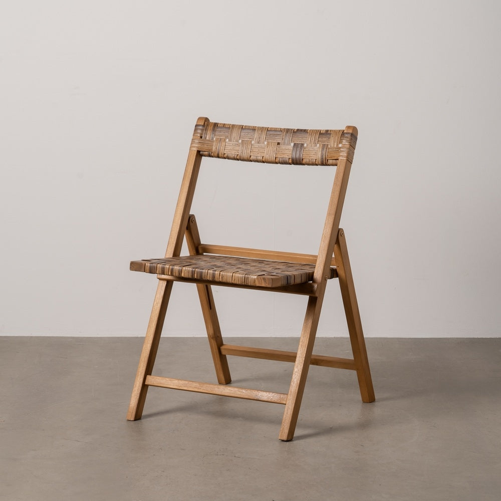SILLA PLEGABLE NATURAL MADERA CONTRACT 51 X 60 X 80,50 CM