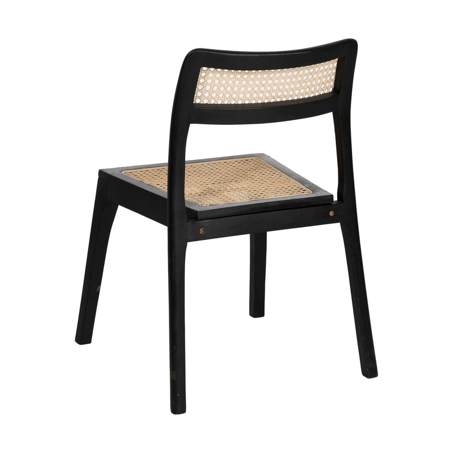 SILLA NATURAL-NEGRO MADERA CONTRACT 55 X 53 X 79,50 CM