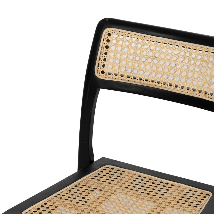 SILLA NATURAL-NEGRO MADERA CONTRACT 55 X 53 X 79,50 CM