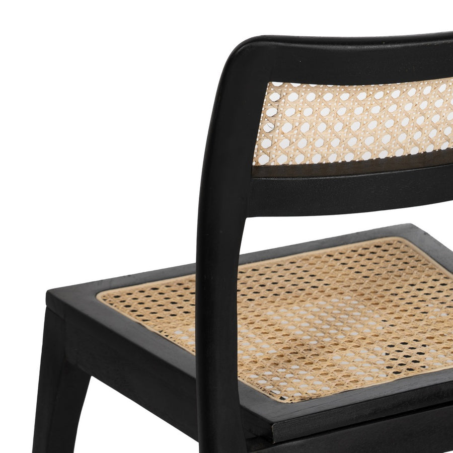SILLA NATURAL-NEGRO MADERA CONTRACT 55 X 53 X 79,50 CM