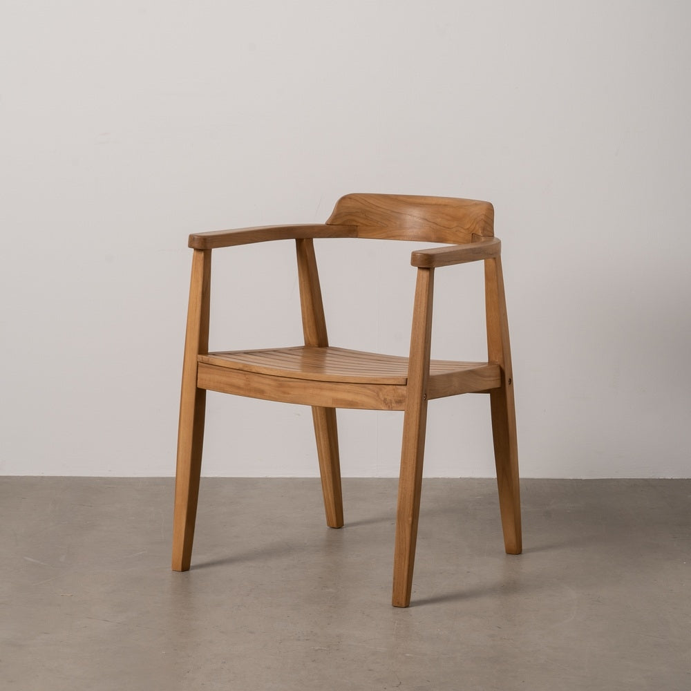 SILLA NATURAL MADERA 58,50 X 59 X 76 CM